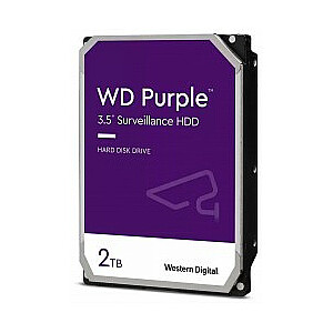 WD Purple 2TB 3,5" SATA WD23PURZ cietais disks