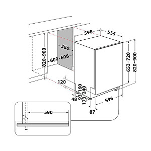 Trauku mazgājamā mašīna WHIRLPOOL W2I HD524 AS