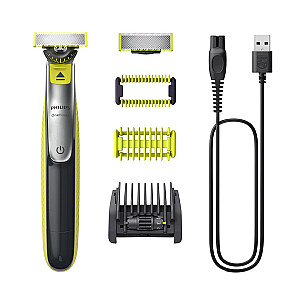 Philips OneBlade Face + Body QP2834/20, 1x Original blade, 1x 360 blade, 5-in-1 comb (1,2,3,4,5 mm), 60 min run time/4hour charging