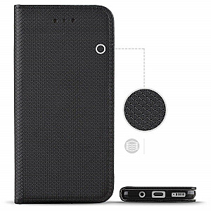 Fusion Magnet Case grāmatveida maks telefonam Xiaomi Redmi 12 4G melns