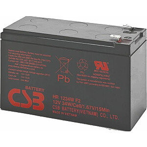 Akumulators CSB 12V 9Ah (HR1234WF2)