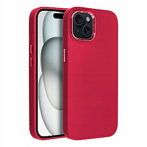 Силиконовый задний чехол Fusion Frame для Apple iPhone 15 пурпурный