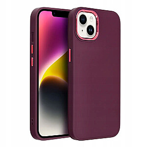 Силиконовый задний чехол Fusion Frame для Apple iPhone 15 Pro фиолетовый