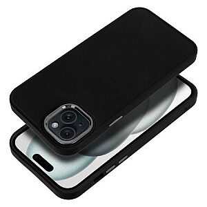Fusion Frame silikona aizsargapvalks  Apple Iphone 15 Plus melns