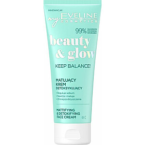 Eveline Beauty & Glow - Матирующий детоксицирующий крем для дня и ночи Keep Balance! 75мл