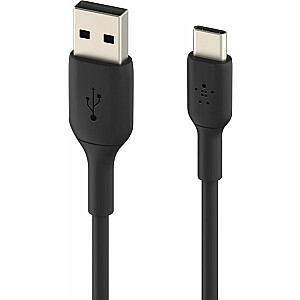 Belkin USB kabelis USB-A līdz USB-C, 1 m, melns (CAB001bt1MBK)