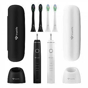 TrueLife SonicBrush Compact Duo Осциллирующая зубная щетка для взрослых, черный, белый