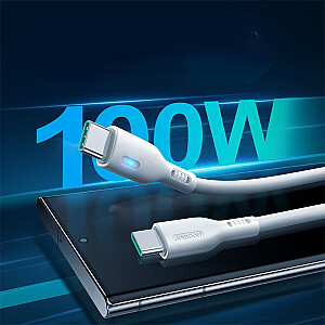 Joyroom S-CC100A13 USB C - USB C kabelis 100W 2m balts
