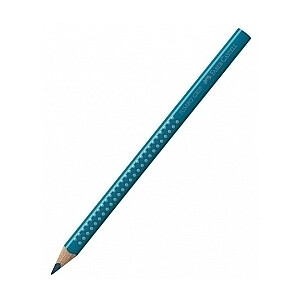 Trīsstūrveida krāsains zīmulis Faber-Castell Jumbo Grip, tirkīzzils