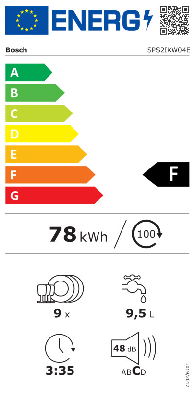 Trauku mazgājamā mašīna Bosch SPS2IKW04E