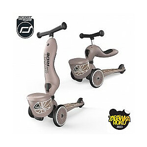 Scoot & Ride Highwaykick 1 Lifestyle 2w1 Brown Lines 96605