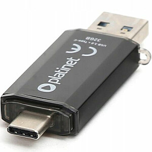 Флэш-накопитель Platinet C-Depo USB 3.0 + Type-C 32 ГБ