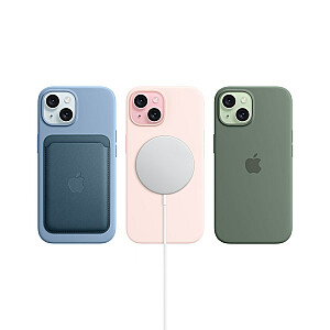 Apple iPhone 15, 15,5 cm (6,1 collas), divas SIM kartes, iOS 17, 5G, USB Type-C, 128 GB, zaļa