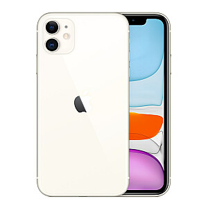 Apple iPhone 11 15,5 cm (6,1 collas) ar divām SIM kartēm iOS 14 4G 128 GB balts