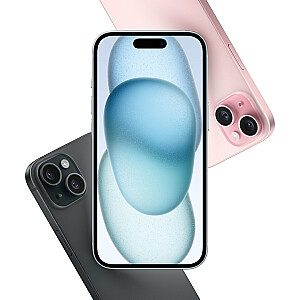 Apple iPhone 15 15,5 cm (6,1 collas) ar divām SIM kartēm iOS 17 5G C tipa USB 128 GB rozā krāsā