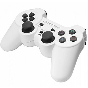 Игровой контроллер Esperanza EGG107W, черный, белый, USB 2.0, геймпад, аналоговый/цифровой ПК, Playstation 3