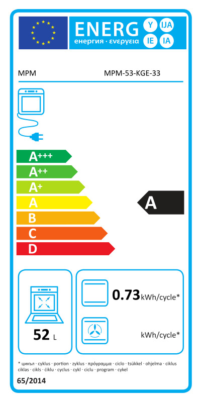 Gāzes-elektriskā plīts MPM-53-KGE-33