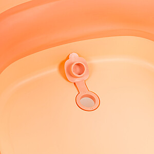 Детская ванна, складная туристическая ванна со сливом, розовая