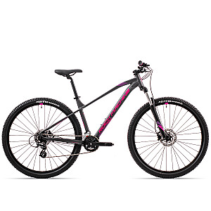 Kalnu velosipēds Rock Machine 29 Catherine 10-29 pelēks/rozā (Rata izmērs: 29 Rāmja izmērs: L)