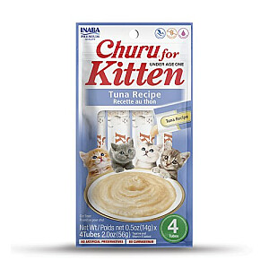 INABA Churu Kitten Tuna - cienasts kaķiem - 4x14 g