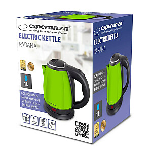 Esperanza EKK128G Elektriskā tējkanna Parana 1 l, Green 1350 W