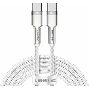 USB kabelis Baseus USB-C — USB-C, 2 m, balts (baseus_20210316150928)