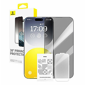 Baseus Diamond Privacy Protection Tempered Glass Aizsargstikls Priekš Apple iPhone 15