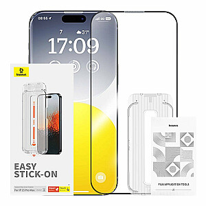 Baseus 0.3mm Sapphire Tempered Glass Aizsargstikls Priekš Apple iPhone 15 Pro Max