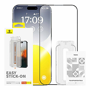 Baseus Sapphire Privacy Protection Tempered Glass Aizsargstikls Priekš Apple iPhone 15 Pro