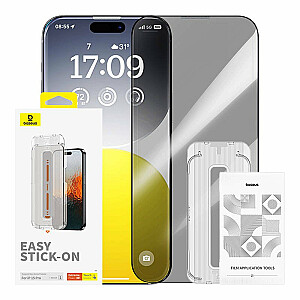 Baseus Sapphire Privacy Protection Tempered Glass Aizsargstikls Priekš Apple iPhone 15 Pro