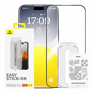 Baseus Sapphire Privacy Protection Tempered Glass Aizsargstikls Priekš Apple iPhone 15 Pro Max