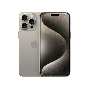 Apple iPhone 15 Pro Max, 17 cm (6,7 collas), divas SIM kartes, iOS 17, 5G, USB Type-C, 256 GB, titāns