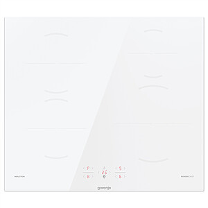 Gorenje GI6401WSC Hob, Induction, Width 59,5 cm, 4 cooking zones, Touch Control, White