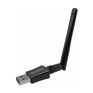 Tīkla adapteris Savio USB Wi-Fi Dongle Adapter AK-61