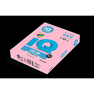 Цветная бумага IQ, А4, 80г/м², 500 стр./упак., OPI74 Flamingo
