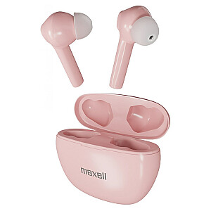 Maxell Dynamic+ bezvadu austiņas ar Bluetooth uzlādes korpusu rozā krāsā