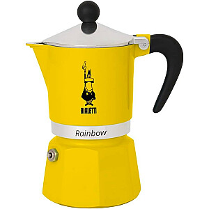 Кофеварка Bialetti Rainbow 6tz, желтая