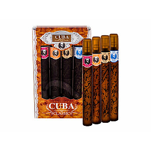 Komplekts Cuba Classic Edt 35ml Yelow + Edt 35ml Blue + Edt 35ml Red + Edt 35ml Orange
