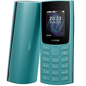 Nokia 105 (2023) TA-1557 Cyan, 1.8 ", TFT LCD, 120 x 160  pixels, Dual SIM, Mini Sim, 3G, USB version microUSB, 1000 mAh