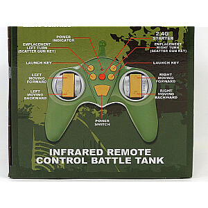 Радиоуправляемый танк (свет, звук, 4 напрвл.)  с аккум. батар. 463806