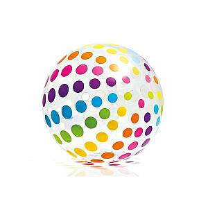 Мяч пляжный детский надувной Цветные точки 107cm 59065
