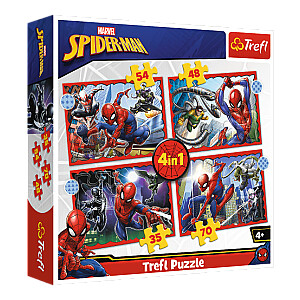 Пазл TREFL The heroic SpiderMan 4 in 1 4+ T34384