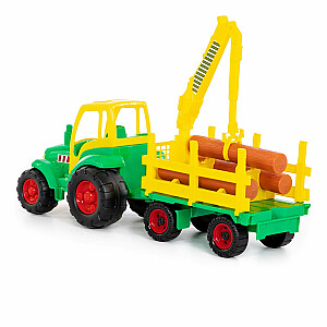 Трактор большой  "Чемпион" с  прицепом лесовозом 67,5 cm PL8229