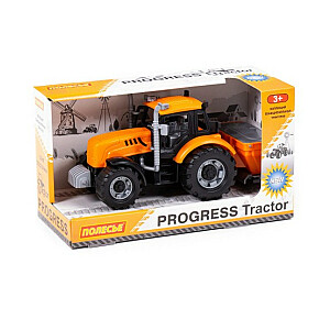 Трактор Прогресс c прицепом для внесения удобрений, инерция, в коробке 23 cm PL91246