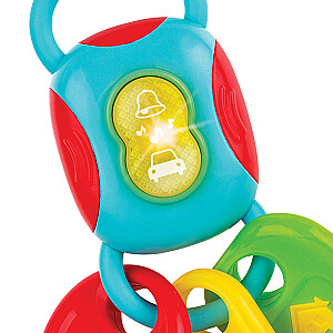 Muzikāla attīstoša rotaļlieta Mašīnas pults ar atslēgām ar gaismu un skaņu no 0 men. CB44716