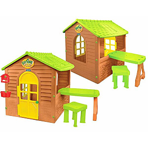 Детский домик садовый со столом и стулом 122x175x120,5 cm 12240