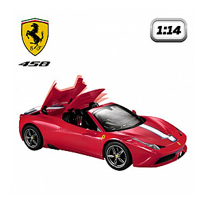 Radiovadāmā ma&scaron;īna Ferrari 458 1:14 6 virz., lukturi, jumts, baterijas, 6+ CB41219