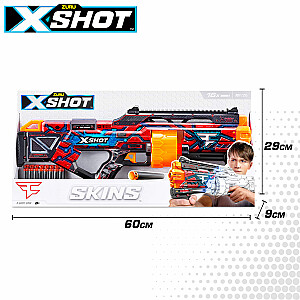 Pistole ar 16 porol. šautriņām līdz 27 m X-Shot Skins ZURU 8 g+ CB46923