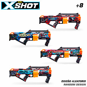 Pistole ar 16 porol. šautriņām līdz 27 m X-Shot Skins ZURU 8 g+ CB46923