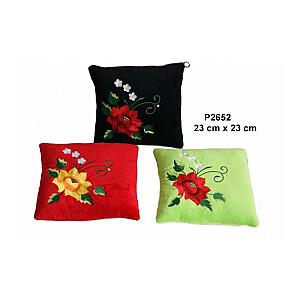 Плюшевая подушка с розами разные 23x23 cm (P2652) 130600
